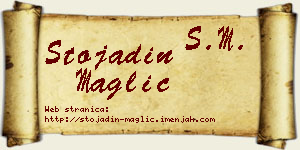 Stojadin Maglić vizit kartica